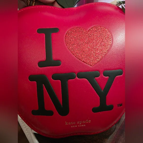 NWT Kate Spade Red I Heart NY Crossbody Bag - Picture 2 of 7
